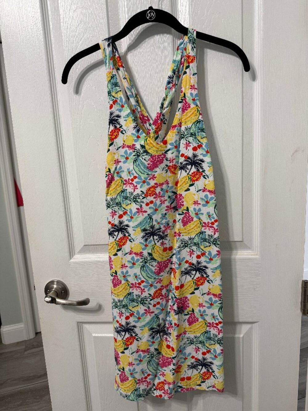Loft Dress - Tropical Fruit Print - EUC - XXS - I wear a 2/4 - Lined